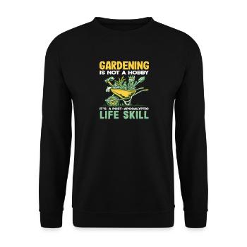 Plantes amoureuses de la vie Jardinage des plantes - Sweat-shirt Unisexe - noir - Devant - Alina (178cm) & Michal (187cm)