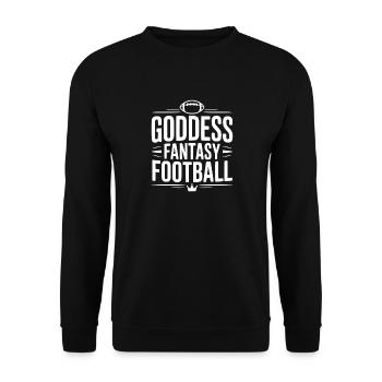 Fantasy Football de la Déesse - Sweat-shirt Unisexe - noir - Devant - Alina (178cm) & Michal (187cm)
