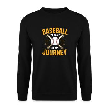 Christlicher Baseballspieler Bibelglaube Jesus Christus - Unisex Pullover - Schwarz - Vorne - Alina (178cm) & Michal (187cm)