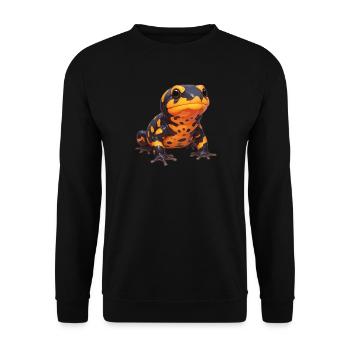 Fire Salamander Salamander - Unisex Sweatshirt - black - Front - Alina (178cm) & Michal (187cm)