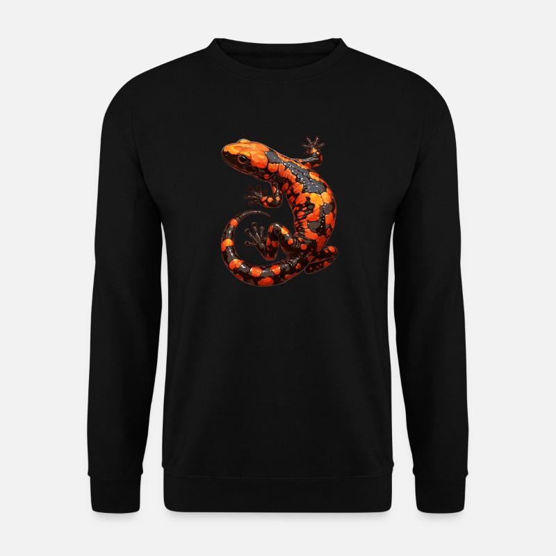 Feuersalamander Salamander - Unisex Pullover - Schwarz