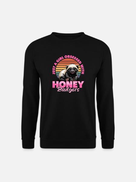 Funny Honey Badger - Unisex Sweatshirt - black