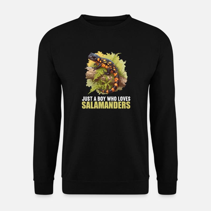 Feuersalamander Salamander - Unisex Pullover - Schwarz
