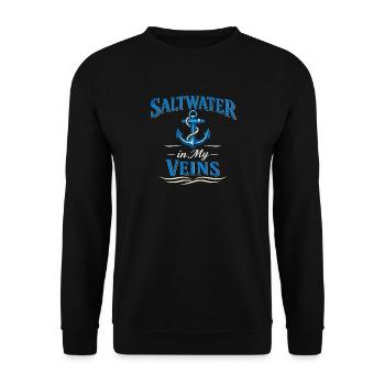 Seemannschaftsgeschenk Für Deckhand Ocean Work - Unisex Pullover - Schwarz - Vorne - Alina (178cm) & Michal (187cm)