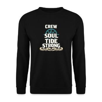 Seemannschaftsgeschenk Für Deckhand Ocean Work - Unisex Pullover - Schwarz - Vorne - Alina (178cm) & Michal (187cm)