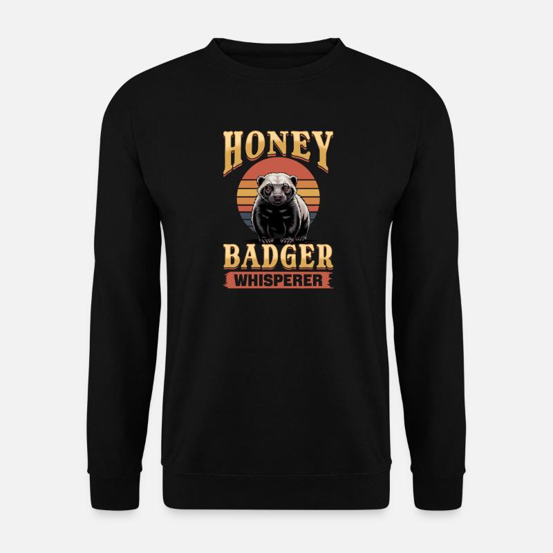Funny Honey Badger - Unisex Pullover - Schwarz