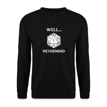 Critical Failure: Pen & Paper Humor - Unisex Sweatshirt - black - Front - Alina (178cm) & Michal (187cm)