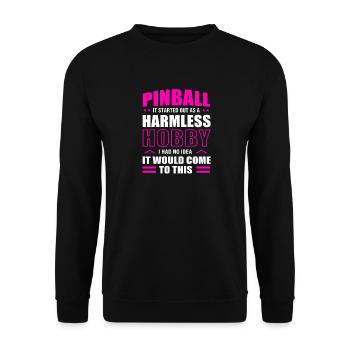 Pinball pinball machine - Unisex Sweatshirt - black - Front - Alina (178cm) & Michal (187cm)