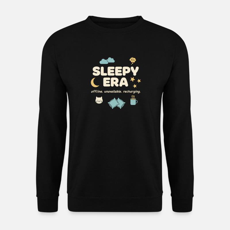 Sleepy Era Offline Recharging Relaxation - Unisex Sweatshirt - black