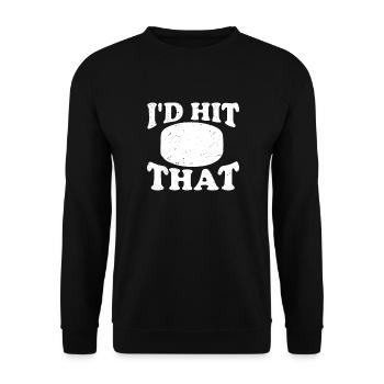 Je frapperais ça - Sweat-shirt Unisexe - noir - Devant - Alina (178cm) & Michal (187cm)