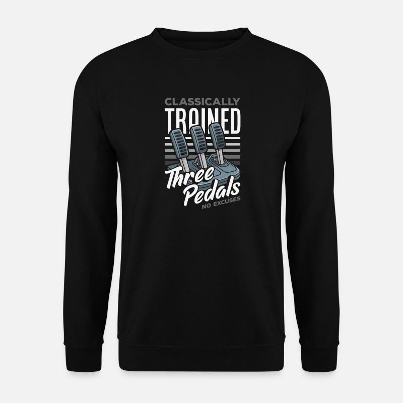 Manual car, classically trained - Unisex Sweatshirt - black