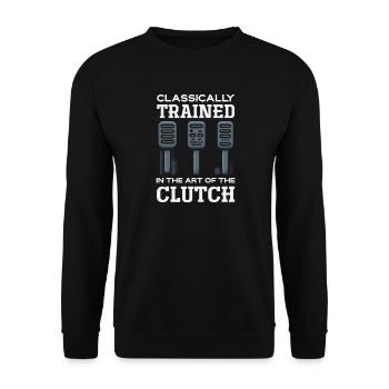 Voiture manuelle, entraînée classiquement - Sweat-shirt Unisexe - noir - Devant - Alina (178cm) & Michal (187cm)