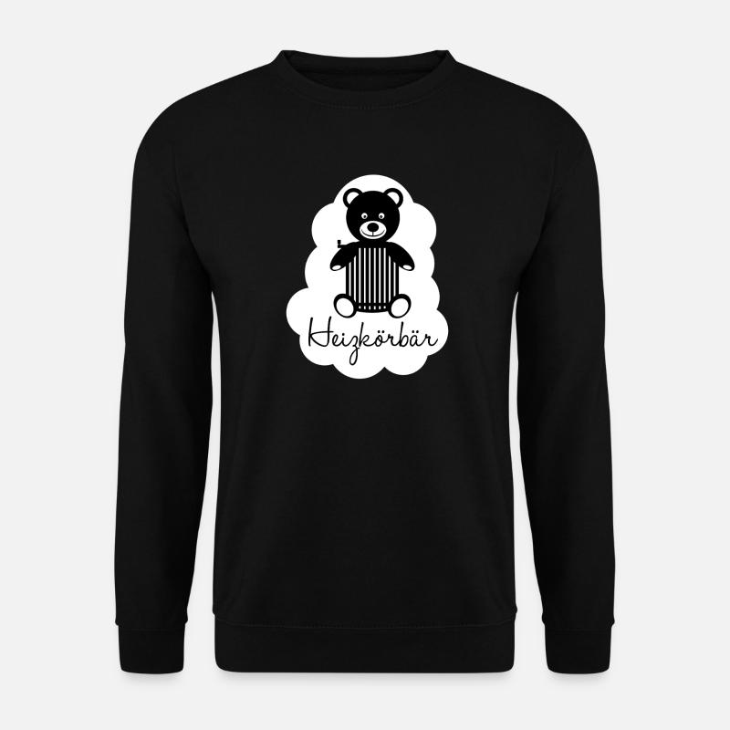 Heating basket bear - Unisex Sweatshirt - black