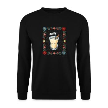 No Immigration Rights Protest Anti Deportation - Unisex Sweatshirt - black - Front - Alina (178cm) & Michal (187cm)