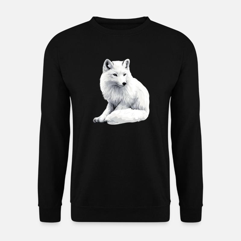 Snow fox - Unisex Sweatshirt - black