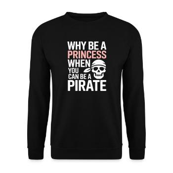 Princesse Pirate Audace - Sweat-shirt Unisexe - noir - Devant - Alina (178cm) & Michal (187cm)