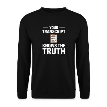 School Secretariat Valuable Work Pupils Teachers - Unisex Sweatshirt - black - Front - Alina (178cm) & Michal (187cm)