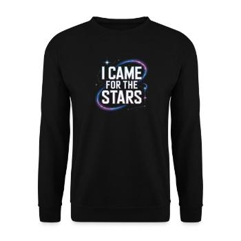 Astronomer Galaxy Outerspace Universe Astronomy - Unisex Sweatshirt - black - Front - Alina (178cm) & Michal (187cm)