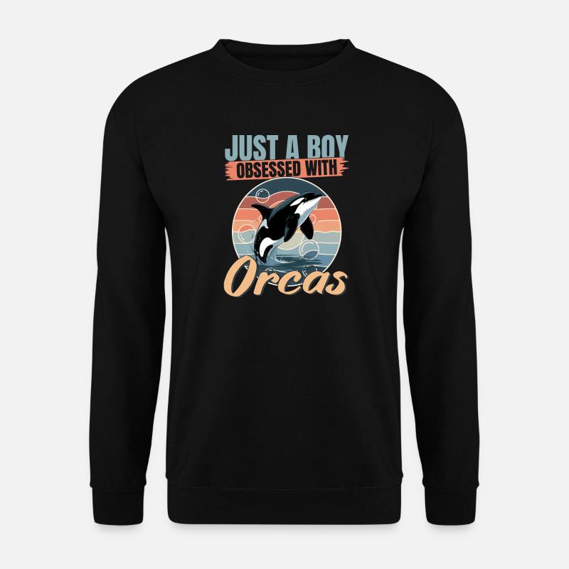 Funny Orca - Unisex Sweatshirt - black