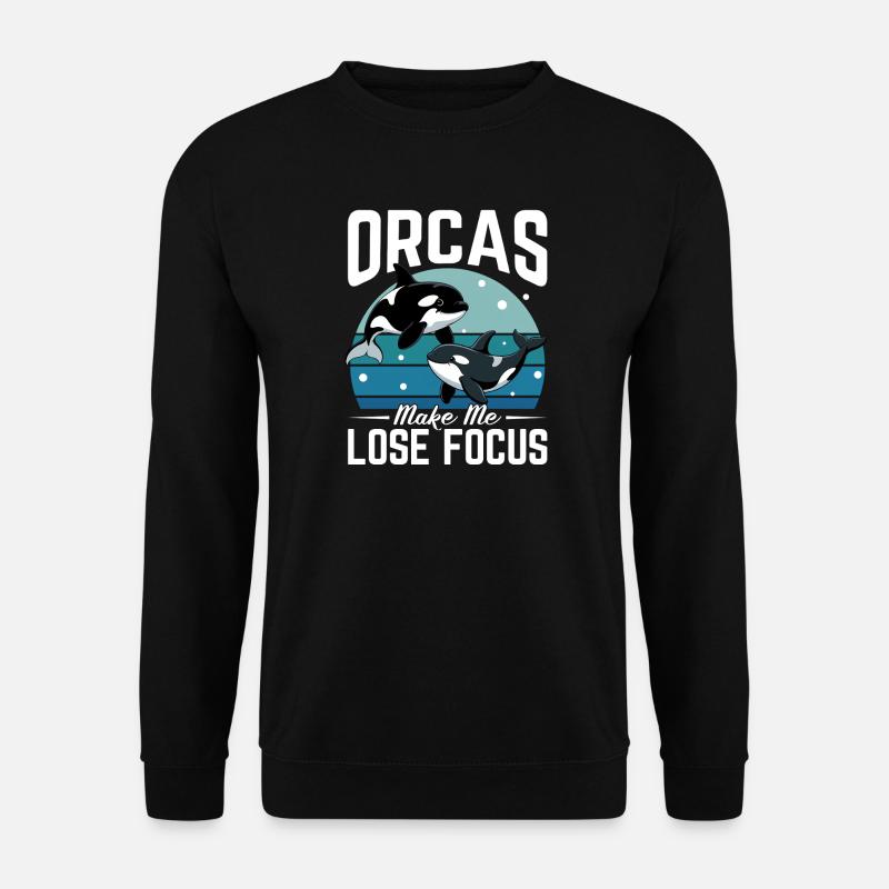 Funny Orca - Unisex Sweatshirt - black