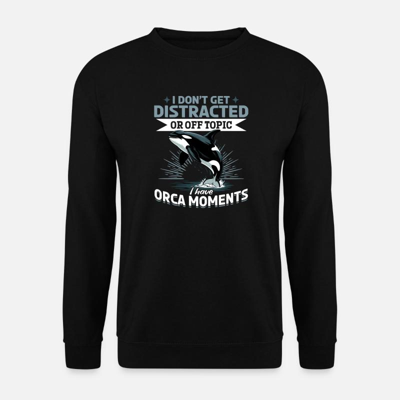 Funny Orca - Unisex Sweatshirt - black
