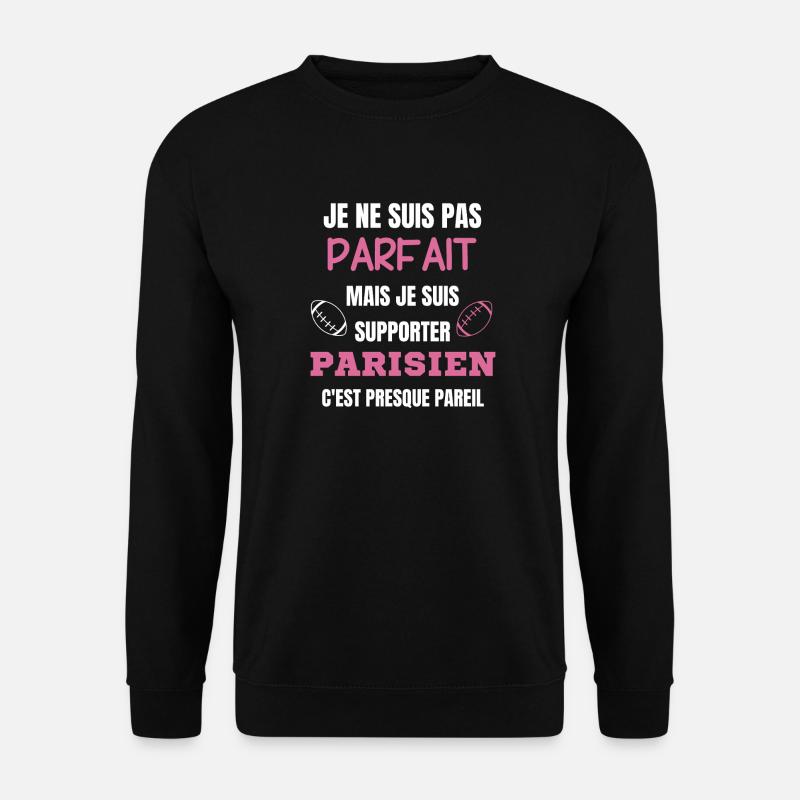 Parisian Passion Rugby Supporter - Unisex Sweatshirt - black
