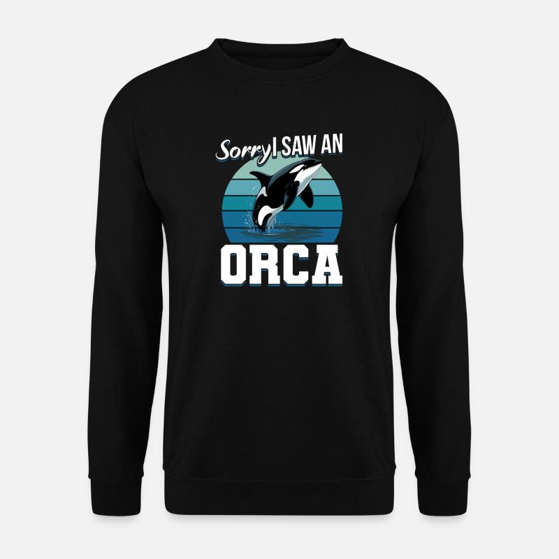 Funny Orca - Unisex Pullover - Schwarz