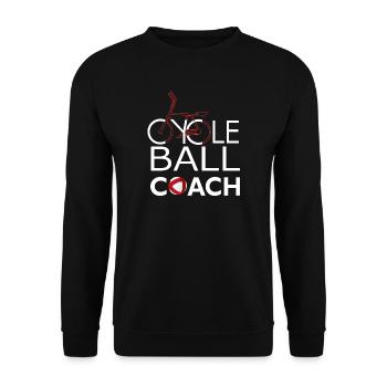 Cycling, Coach, Cycleball, Indoor Cycling - Unisex Sweatshirt - black - Front - Alina (178cm) & Michal (187cm)