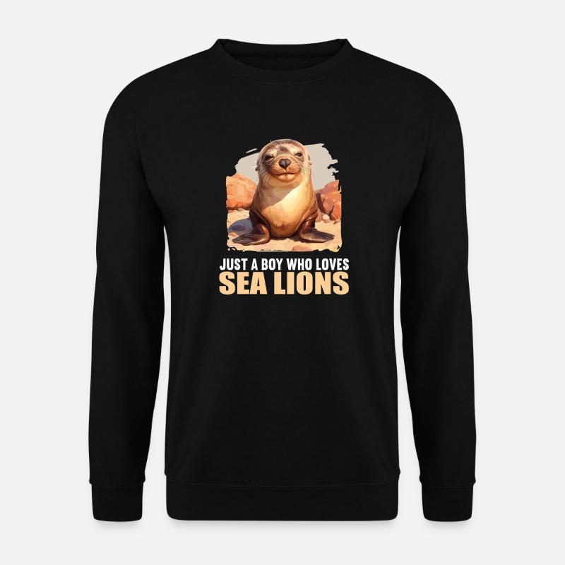 Seelöwen Seelöwe - Unisex Pullover - Schwarz