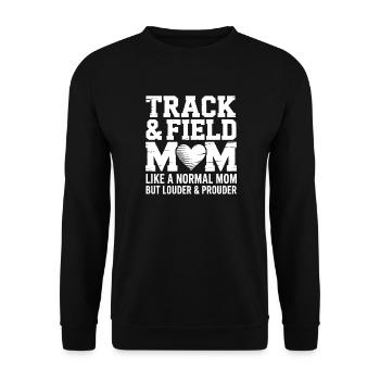 Dictions sportives Don d’Athlétisme - Sweat-shirt Unisexe - noir - Devant - Alina (178cm) & Michal (187cm)