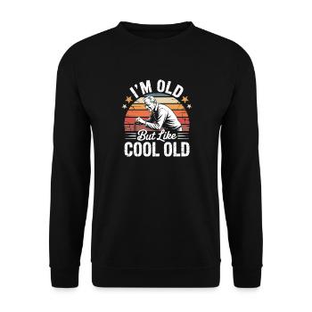Chemise drôle avec humour de grand-père motif de grand-père cool - Sweat-shirt Unisexe - noir - Devant - Alina (178cm) & Michal (187cm)