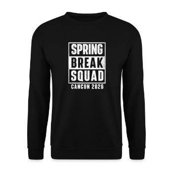 Spring Break Squad Cancun 2026 Girls Trip Cruise - Unisex Sweatshirt - black - Front - Alina (178cm) & Michal (187cm)