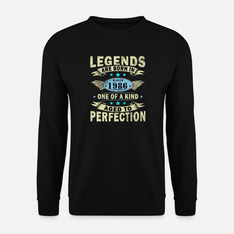 Legende seit März 1986 - Unisex Pullover - Schwarz