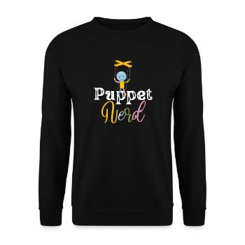 Art de marionnette gerd - Sweat-shirt Unisexe - noir - Devant - Alina (178cm) & Michal (187cm)
