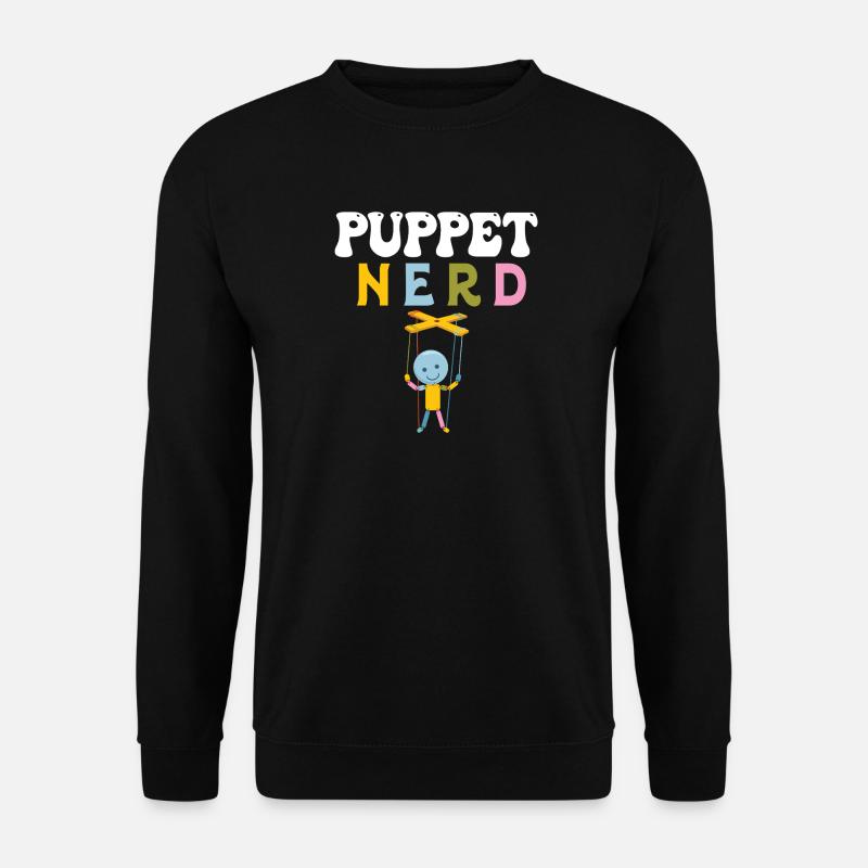 Puppen-Nerd-Marionettenkunst - Unisex Pullover - Schwarz