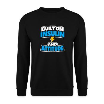 Blutzucker-insulin-unterstützung Typ Eins Stolz - Unisex Pullover - Schwarz - Vorne - Alina (178cm) & Michal (187cm)