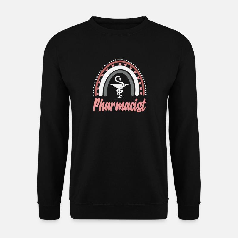 Boho Rainbow Apothekerin Pharmazietechnikerin - Unisex Pullover - Schwarz