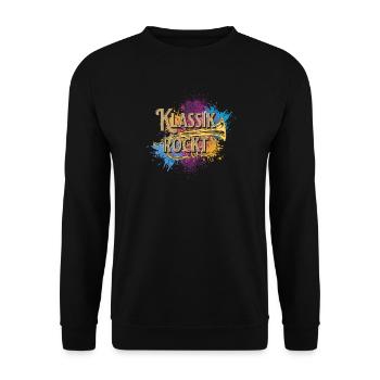 Cor ténor - musique classique, rocks, musique classique, éventail, cuivres - Sweat-shirt Unisexe - noir - Devant - Alina (178cm) & Michal (187cm)