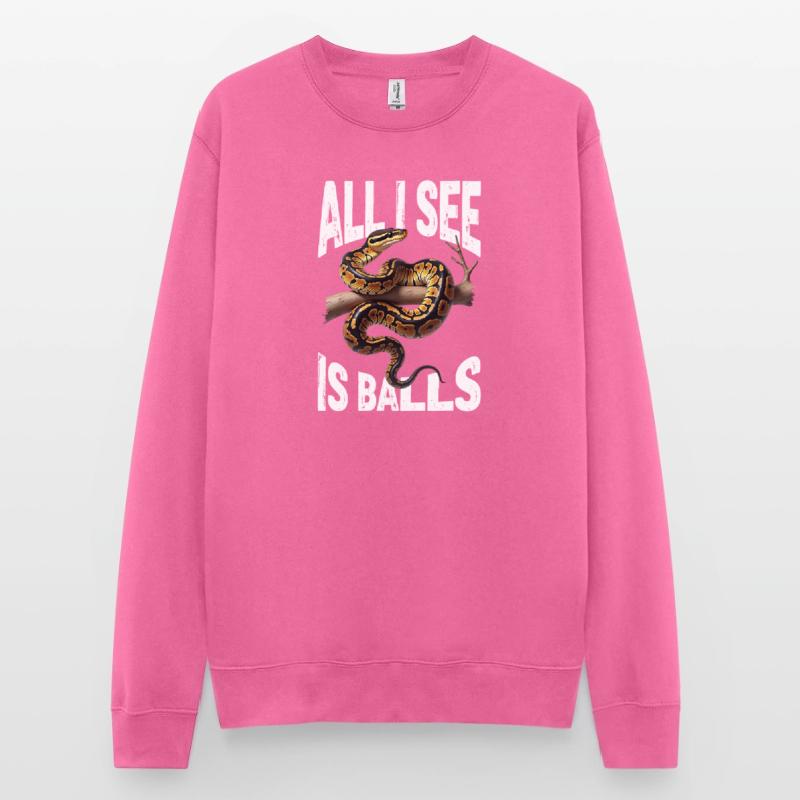 Python roi Serpents Amateurs de terrarium Python Sweat-shirt Unisexe