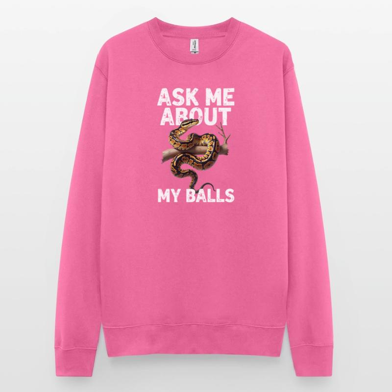 Python roi Serpents Amateurs de terrarium Python Sweat-shirt Unisexe