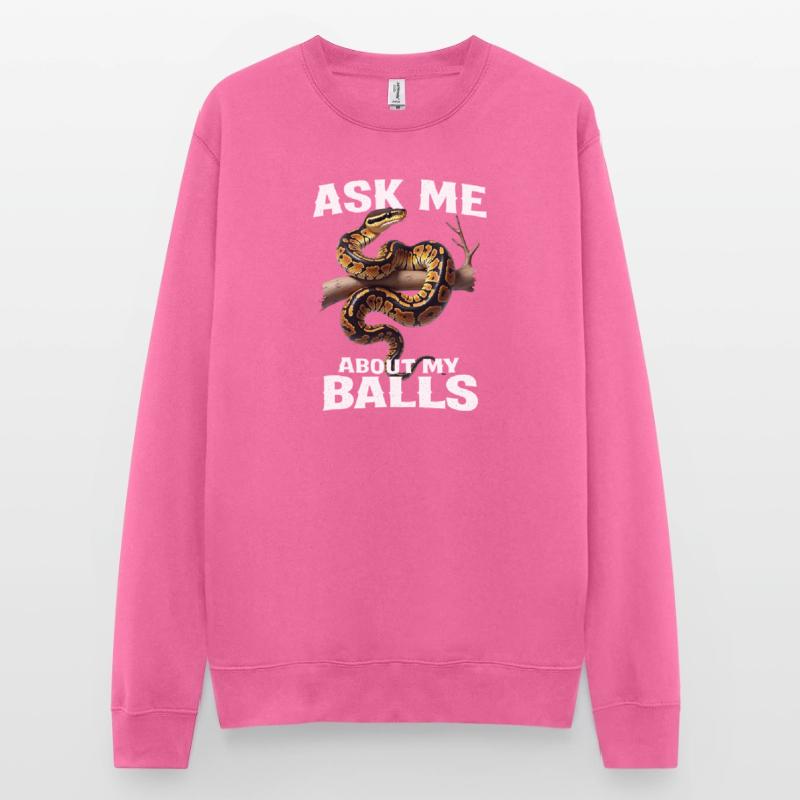 Python roi Serpents Amateurs de terrarium Python Sweat-shirt Unisexe