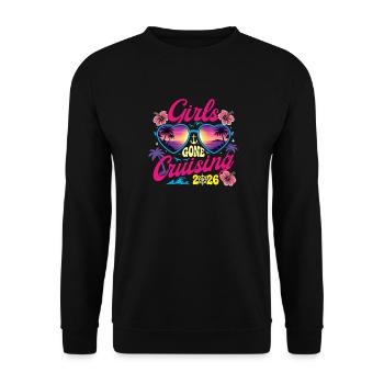 Girls Gone Cruising : ambiance rétro des vacances de printemps 2026 - Sweat-shirt Unisexe - noir - Devant - Alina (178cm) & Michal (187cm)