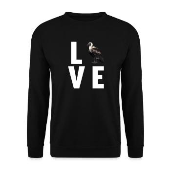 Vulture - Unisex Sweatshirt - black - Front - Alina (178cm) & Michal (187cm)