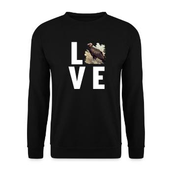 Vulture - Unisex Sweatshirt - black - Front - Alina (178cm) & Michal (187cm)
