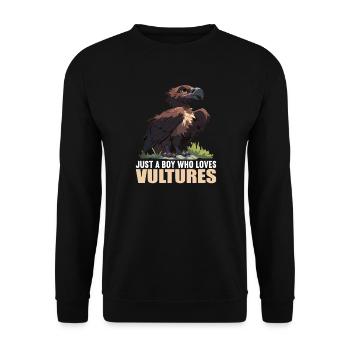 Vulture - Unisex Sweatshirt - black - Front - Alina (178cm) & Michal (187cm)
