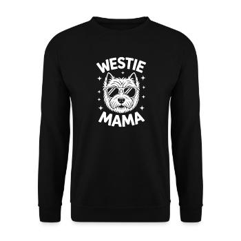 West Highland White Terrier Spruch Westie Geschenk - Unisex Pullover - Schwarz - Vorne - Alina (178cm) & Michal (187cm)