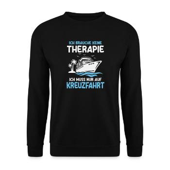 Kreuzfahrt Urlaub Kreuzfahrtschiff Kreuzfahrer - Unisex Pullover - Schwarz - Vorne - Alina (178cm) & Michal (187cm)