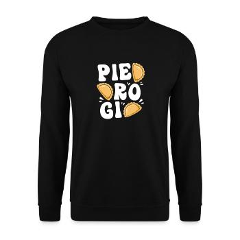 Poland Polish Pierogi - Unisex Sweatshirt - black - Front - Alina (178cm) & Michal (187cm)