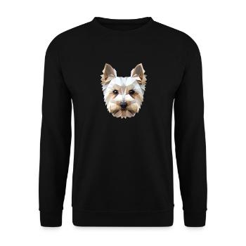 Yorkshire Terrier Dog Lover Cute Yorkie - Unisex Sweatshirt - black - Front - Alina (178cm) & Michal (187cm)