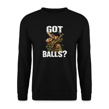 King Python Snakes Lover Terrarium Python - Unisex Sweatshirt - black - Front - Alina (178cm) & Michal (187cm)